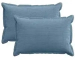 vidaXL Kissenbezug 2 stk. HOUTEN Blau 40 x 60 cm Cord