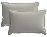 vidaXL Kissenbezug 2 stk. HOUTEN Grau 50 x 70 cm Polyester