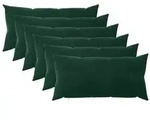 vidaXL Kissenbezug 6 pcs HEERLEN Dunkelgr&uuml;n 40 x 80 cm Samt