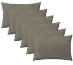 vidaXL Kissenbezug 6 pcs HEERLEN Hellgrau 50 x 75 cm Samt