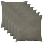vidaXL Kissenbezug 6 pcs HEERLEN Hellgrau 60 x 60 cm Samt