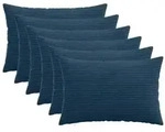 vidaXL Kissenbezug 6 pcs HEERLEN Marineblau 50 x 75 cm Cord