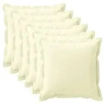 vidaXL Kissenbezug 6 stk. HOUTEN Creme 70 x 70 cm Polyester