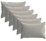 vidaXL Kissenbezug 6 stk. HOUTEN Grau 50 x 75 cm Polyester