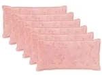 vidaXL Kissenbezug 6 stk. HOUTEN Rosa 40 x 80 cm Faux Kaninchenfell
