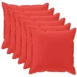 vidaXL Kissenbezug 6 stk. HOUTEN Rot 45 x 45 cm Polyester