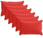 vidaXL Kissenbezug 6 stk. HOUTEN Rot 50 x 70 cm Polyester