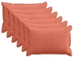 vidaXL Kissenbezug 6 stk. HOUTEN Rot-Orange 50 x 80 cm Cord