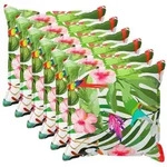 vidaXL Kissenbezug 6 stk. HOUTEN Schwarz 30 x 30 cm Polyester