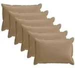 vidaXL Kissenbezug 6 stk. HOUTEN Taupe 30 x 50 cm Polyester