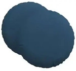 vidaXL Sitzkissen 2 pcs Blau &Oslash;60 x 21 cm Stoff