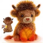 Mewaii Highland Cow Mikrowellen W&auml;rmekissen, 25cm 0.45kg Gewichtskuscheltier...