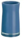 Spirella Zahnputzbecher Zahnb&uuml;rstenhalter Sydney 7 x 12 cm Blau Denim