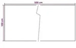 vidaXL Balkonsichtschutz Dunkelgrau 500 x 100 cm Poly-Rattan
