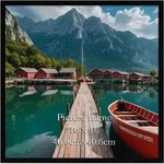 Bilderrahmen Fotorahmen Quadrat Foto Wand 40x40cm Schwarz