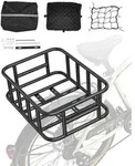 VEVOR Fahrradkorb hinten 435x330x155 mm, Hinterradkorb mit Gep&auml;cknetz &...