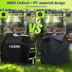 Grillabdeckung Wetterfest 600D Oxford Schwerlast Rost 170x 70 x 125cm