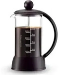 French Press Kaffeekanne 350 ml Borosilikatglas Kaffeepresse