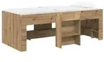 vidaXL Hochbett f&uuml;r Kinder 2 pcs Artisan-Eiche 98,5 x 200 cm