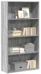 vidaXL B&uuml;cherregal Grau Sonoma 80x30x152 cm Holzwerkstoff