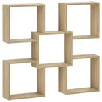 vidaXL Wandregal Sonoma-Eiche 99,5 x 17 x 91 cm Holzwerkstoff