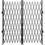 VEVOR Doppeltes Faltbares Sicherheitstor, 156 x 310 cm Faltt&uuml;rtor,