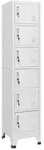 vidaXL Schlie&szlig;fachschrank Hellgrau 38x40x180 cm Stahl
