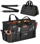 VEVOR Werkzeugtasche 51x25x28cm, Aufbewahrungstasche mit 14 Innen- & 19