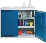 Umweltschrank H900xB1000xT500mm lichtgrau/signalgelb 2 Wannen,22l STUMPF