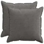 vidaXL Kissenbezug 2 stk. HOUTEN Dunkelgrau 60 x 60 cm Cord