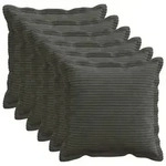 vidaXL Kissenbezug 6 stk. HOUTEN Anthrazit 30 x 30 cm Cord