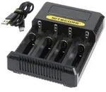 Nitecore Ladeger&auml;t CI4, intelligentes 4fach Schnell-Ladeger&auml;t mit USB-C...
