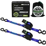 Spanngurt 2er-Pack 25mm x 3,6m mit S-Haken Blau
