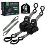 Automatik Spanngurt Set 2 St&uuml;ck 3,6m x 25mm mit S-Haken