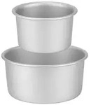 Kuchenform Rund Extra Hoch 2-teilig 15/20cm eloxiertes Aluminium