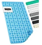HITSLAM Badewannenmatte rutschfest, 89 x 40cm Lange Antirutschmatte Badewanne,