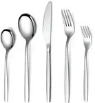 Besteckset Edelstahl 30 St&uuml;ck Service 6 07 Silber