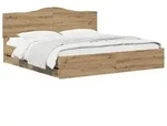 vidaXL Bed Frame with Storage and Headboard Artisan Oak 180 x 200 cm