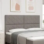 vidaXL Kopfteil Diamond Blocks Design Taupe 180 cm Stoff