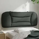"vidaXL Kopfteilkissen "Hvar" Dunkelgrau 100 cm Stoff"