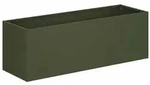 vidaXL Garten-Pflanzgef&auml;&szlig; Olivgr&uuml;n 40 x 20 x 20 cm Kaltgewalzter Stahl