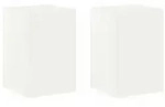 vidaXL Pflanzenst&auml;nder 2 pcs Wei&szlig; 40 x 40 x 60 cm Stahl