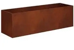 vidaXL Garten-Pflanzgef&auml;&szlig; Rostoptik 80 x 30 x 30 cm Wetterfeststahl