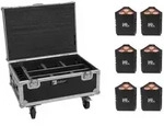 EUROLITE Set 6x AKKU IP TL-3 QCL + Case mit Rollen und Ladefunktion