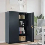 vidaXL Aktenschrank Anthrazit 90x40x140 cm Stahl