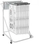 VEVOR Mobiles Blaupausen-Aufbewahrungsregal, Planhalter mit 12...