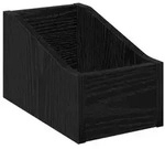 vidaXL LP Plattenbox Schwarz Eichen-Optik 18 x 32 x 18 cm