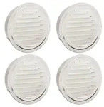 vidaXL L&uuml;ftungsgitter 4 pcs Silber 150 mm Edelstahl