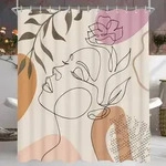 Duschvorhang 120x200cm Eindr&uuml;cke Von Frauen H200 x B120 cm (1er Pack)