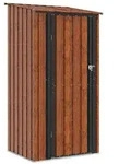 vidaXL Gartenh&uuml;tten Braun 103 x 86 x 200 cm Metall